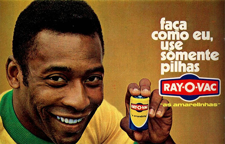 Pelé para Ray-o-vac (1971)